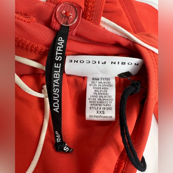 Robin Piccone Malia Ruffle Swim Bikini Top New With Tags XXS - Picture 7 of 8